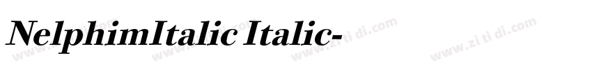 NelphimItalic Italic字体转换